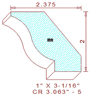 Crown 3-1/16" - 5 Crown 3-1/16" - 5