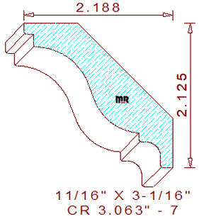 Crown 3-1/16" - 7 Crown 3-1/16" - 7
