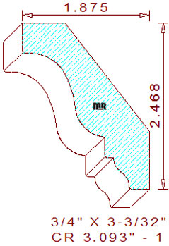 Crown 3-3/32" - 1 Crown 3-3/32" - 1