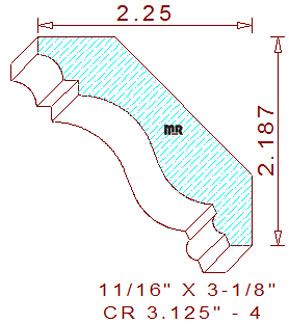 Crown 3-1/8" - 4 Crown 3-1/8" - 4