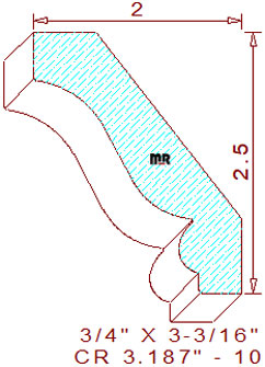 Crown 3-3/16" - 10 Crown 3-3/16" - 10