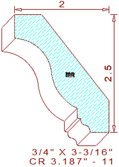 Crown 3-3/16" - 11 Crown 3-3/16" - 11
