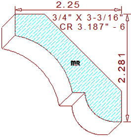 Crown 3-3/16" - 6