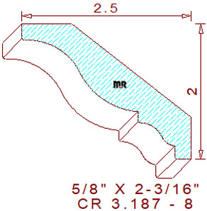 Crown 3-3/16" - 8 Crown 3-3/16" - 8
