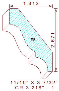 Crown 3-7/32" - 1 Crown 3-7/32" - 1