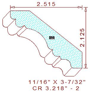 Crown 3-7/32" - 2 Crown 3-7/32" - 2