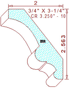 Crown 3-1/4" - 10 Crown 3-1/4" - 10