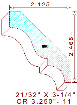 Crown 3-1/4" - 11 Crown 3-1/4" - 11