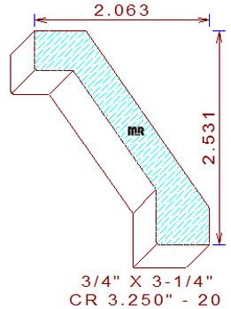 Crown 3-1/4" - 20