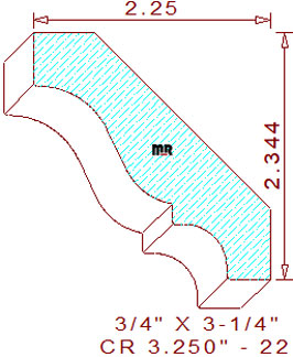 Crown 3-1/4" - 22 Crown 3-1/4" - 22