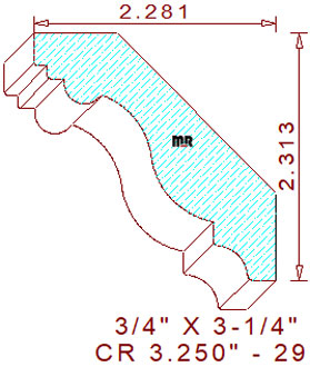 Crown 3-1/4" - 29 Crown 3-1/4" - 29