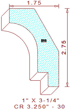 Crown 3-1/4" - 30 Crown 3-1/4" - 30