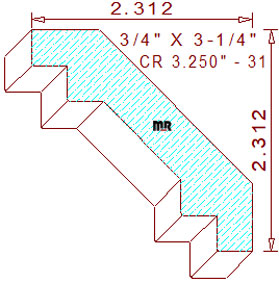 Crown 3-1/4" - 31 Crown 3-1/4" - 31