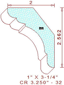 Crown 3-1/4" - 32 Crown 3-1/4" - 32