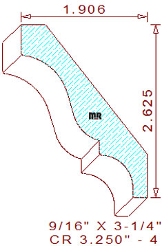 Crown 3-1/4" - 4 Crown 3-1/4" - 4