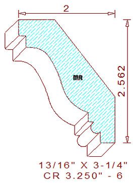 Crown 3-1/4" - 6 Crown 3-1/4" - 6
