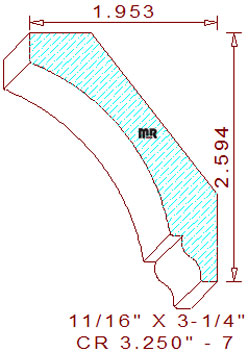 Crown 3-1/4" - 7 Crown 3-1/4" - 7