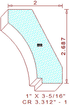 Crown 3-5/16" - 1 Crown 3-5/16" - 1