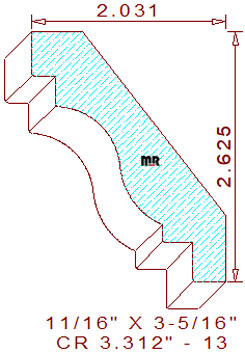 Crown 3-5/16" - 13 Crown 3-5/16" - 13