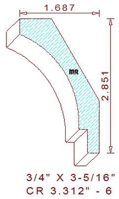 Crown 3-5/16" - 6 Crown 3-5/16" - 6