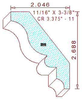 Crown 3-3/8" - 11 Crown 3-3/8" - 11