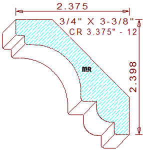 Crown 3-3/8" - 12 Crown 3-3/8" - 12