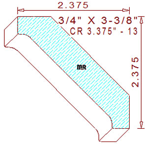 Crown 3-3/8" - 13 Crown 3-3/8" - 13