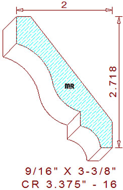 Crown 3-3/8" - 16 Crown 3-3/8" - 16