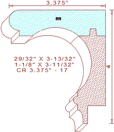 Crown 3-3/8" - 17 Crown 3-3/8" - 17