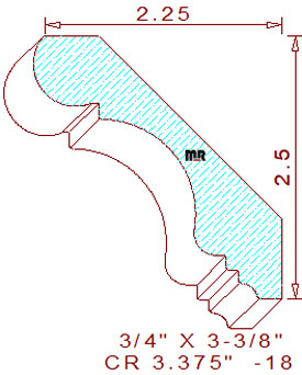 Crown 3-3/8" - 18