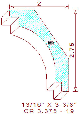 Crown 3-3/8" - 19 Crown 3-3/8" - 19