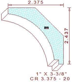 Crown 3-3/8" - 20