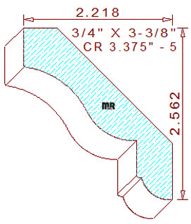 Crown 3-3/8" - 5 Crown 3-3/8" - 5