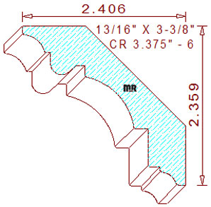 Crown 3-3/8" - 6 Crown 3-3/8" - 6
