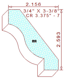 Crown 3-3/8" - 7 Crown 3-3/8" - 7