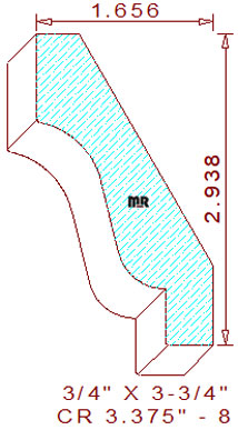 Crown 3-3/8" - 8 Crown 3-3/8" - 8