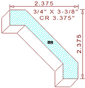 Crown 3-3/8" Crown 3-3/8"