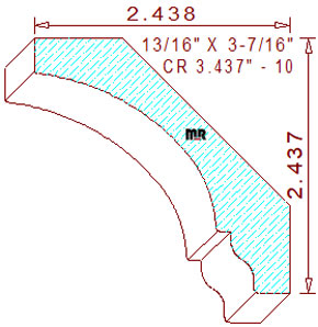 Crown 3-7/16" - 10 Crown 3-7/16" - 10