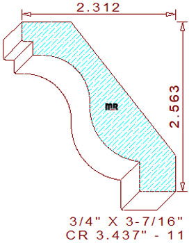 Crown 3-7/16" - 11 Crown 3-7/16" - 11