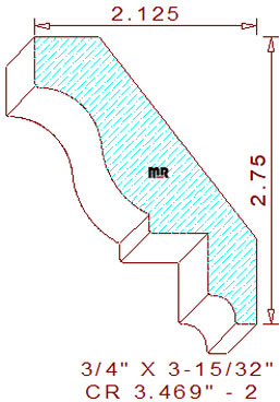 Crown 3-15/32" - 2 Crown 3-15/32" - 2