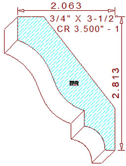 Crown 3-1/2" - 1 Crown 3-1/2" - 1
