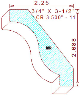 Crown 3-1/2" - 11 Crown 3-1/2" - 11