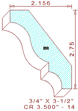 Crown 3-1/2" - 14 Crown 3-1/2" - 14