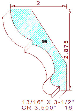 Crown 3-1/2" - 16