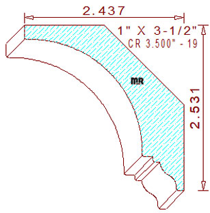 Crown 3-1/2" - 19 Crown 3-1/2" - 19