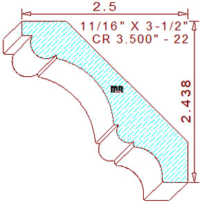 Crown 3-1/2" - 22