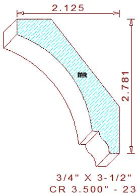 Crown 3-1/2" - 23 Crown 3-1/2" - 23