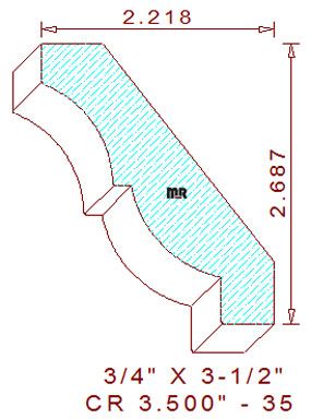 Crown 3-1/2" - 35 Crown 3-1/2" - 35