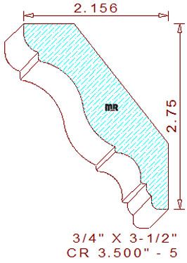 Crown 3-1/2" - 5 Crown 3-1/2" - 5