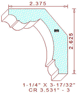 Crown 3-17/32" - 3